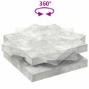 Stolik kawowy obrotowy 360 stopni Betonowy szary 90x90x34,5 cm  Lumarko!