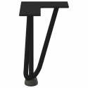 Nogi do stołu Hairpin, 4 szt., czarne, 20 cm, lita stal  Lumarko!