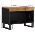 Szafka pod telewizor, 60x33x43,5 cm, lite drewno mango  Lumarko!