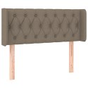 Zagłówek do łóżka z LED, taupe, 103x16x78/88 cm, tkanina  Lumarko!