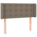 Zagłówek do łóżka z LED, taupe, 83x16x78/88 cm, tkanina  Lumarko!