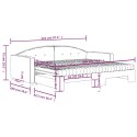 Sofa rozsuwana z materacami, ciemnoszara, 90x200 cm, aksamit  Lumarko!