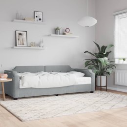 Sofa z materacem do spania, jasnoszara, 100x200 cm, tkanina  Lumarko!