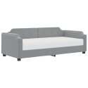 Sofa z materacem do spania, jasnoszara, 100x200 cm, tkanina  Lumarko!