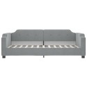 Sofa z materacem do spania, jasnoszara, 100x200 cm, tkanina  Lumarko!