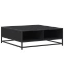 Stolik kawowy, czarny, 80x80x30 cm, materiał drewnopochodny  Lumarko!