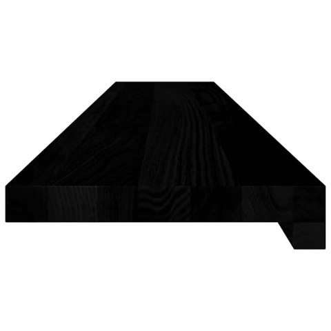 Parapety 2 szt., ciemnobrązowy, 110x20x2 cm, lite drewno dębowe  Lumarko!