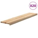 Stopnie schodowe, 20 szt. surowe 120x25x2cm lite drewno dębowe  Lumarko!