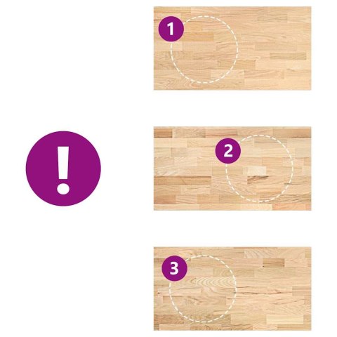 Blat kuchenny, 120x63,5x4 cm, prostokątny, lite drewno dębowe  Lumarko!