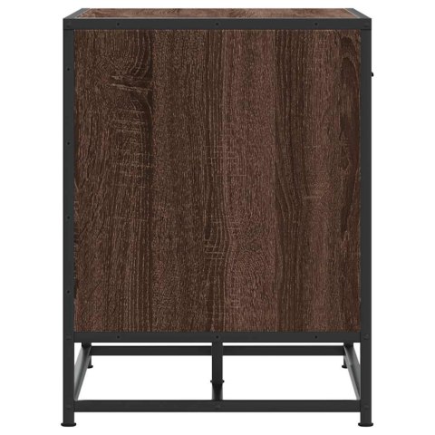 Ławka na buty Brązowy Dąb 60x40x53,5 cm Drewno i metal  Lumarko!