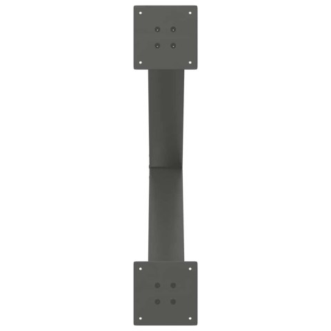 Nogi do stołu jadalnego, 2 szt., antracyt, 70x(72-73) cm, stal  Lumarko!