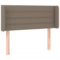 Zagłówek do łóżka z LED, taupe, 93x16x78/88 cm, tkanina  Lumarko!