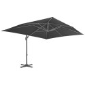 Parasol wiszący z aluminiowym słupkiem, 400x300 cm, antracytowy  Lumarko!