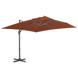 Parasol wiszący z aluminiowym słupkiem, 400x300 cm, terakota  Lumarko!