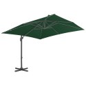 Parasol wiszący z aluminiowym słupkiem, 400x300 cm, zielony  Lumarko!