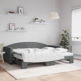Sofa rozsuwana z materacami, ciemnoszara, 90x200 cm, tkanina  Lumarko!