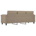 3-osobowa sofa, taupe, 180 cm, tapicerowana mikrofibrą  Lumarko!