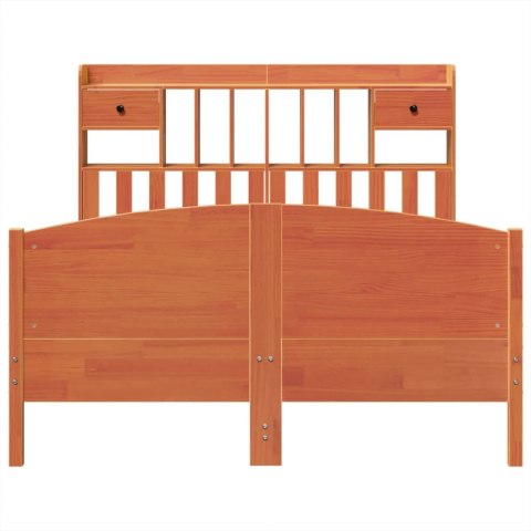 Łóżko z regałem, bez materaca, 160x200 cm, lite drewno sosnowe  Lumarko!