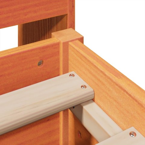 Łóżko z regałem, bez materaca, 160x200 cm, lite drewno sosnowe  Lumarko!