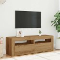 Szafka pod TV z oświetleniem LED, dąb artisan, 120x35x40 cm  Lumarko!