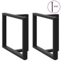 Nogi do stołu jadalnego, 2 pcs., czarne, 100x35x(72-73)cm, stal  Lumarko!