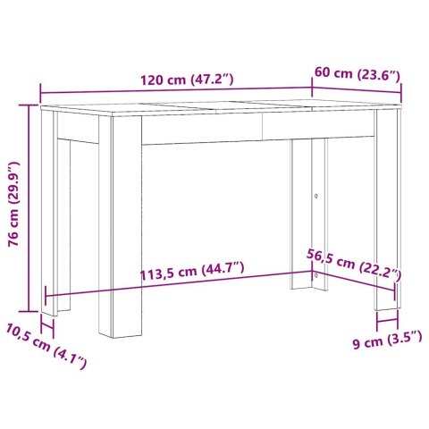 Stół jadalniany, stare drewno, materiał drewnopochodny  Lumarko!