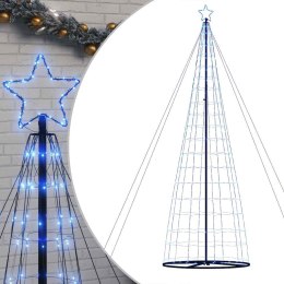 Stożkowa choinka z lampek, 1534 niebieskich LED, 503 cm  Lumarko!