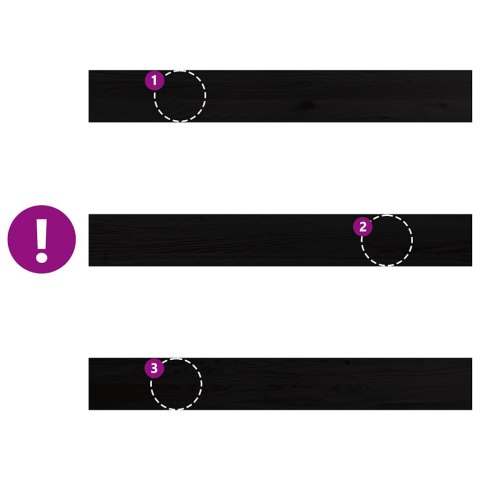 Parapety 2 szt., ciemnobrązowy, 110x15x2 cm, lite drewno dębowe  Lumarko!