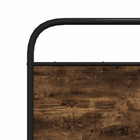 Metalowa rama łóżka, bez materaca, przydymiony dąb, 140x200 cm  Lumarko!