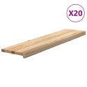 Stopnie schodowe, 20 szt. surowe 110x30x2cm lite drewno dębowe  Lumarko!