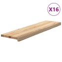 Stopnie schodowe, 16 szt. surowe 100x25x2cm lite drewno dębowe  Lumarko!