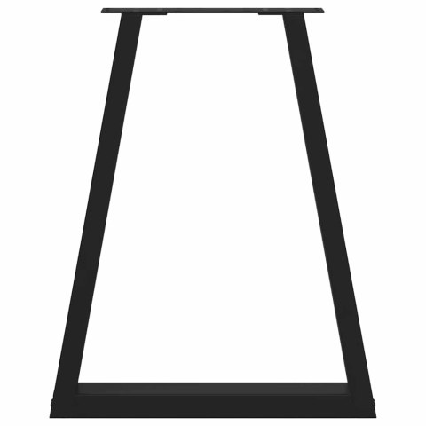 Nogi do stolika kawowego, 2 szt., czarne, 60x(72-73) cm, stal  Lumarko!