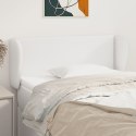 Zagłówek uszak, biały, 93x23x78/88 cm, sztuczna skóra  Lumarko!