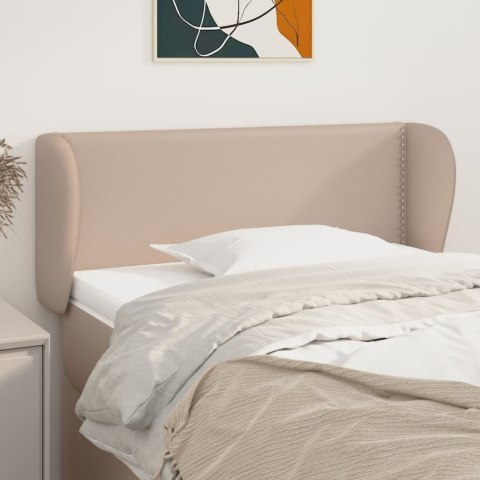 Zagłówek uszak, cappuccino, 83x23x78/88 cm, sztuczna skóra  Lumarko!