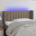 Zagłówek do łóżka z LED, taupe, 83x16x78/88 cm, tkanina  Lumarko!