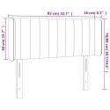 Zagłówek do łóżka z LED, taupe, 83x16x78/88 cm, tkanina  Lumarko!
