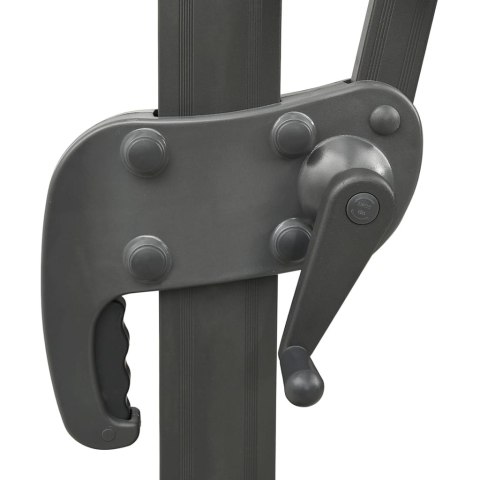 Parasol wiszący z podwójną czaszą, 400x300 cm, czarny  Lumarko!