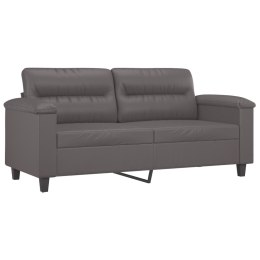 2-osobowa sofa, szary, 140 cm, sztuczna skóra  Lumarko!