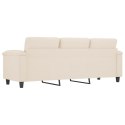 3-osobowa sofa, beżowy, 180 cm, tapicerowana mikrofibrą  Lumarko!