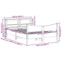 Rama łóżka z wezgłowiem, 120x200 cm, lite drewno sosnowe  Lumarko!