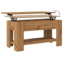 Stolik kawowy Artisan Oak 101x49x52 cm Drewno klejone  Lumarko!