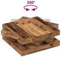 Stolik kawowy obrotowy 360 stopni Stare drewno 90x90x34,5 cm  Lumarko!