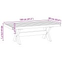 Stolik kawowy, NOAIN, 120x60x40 cm, lite drewno sosnowe  Lumarko!