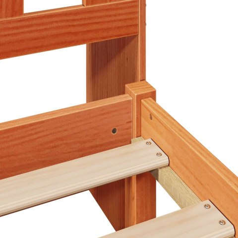 Łóżko z regałem, bez materaca, 160x200 cm, lite drewno sosnowe  Lumarko!