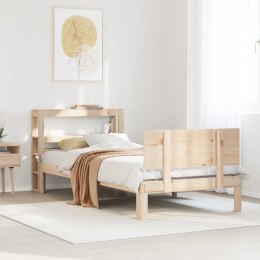 Rama łóżka z wezgłowiem, 90x200 cm, lite drewno sosnowe  Lumarko!