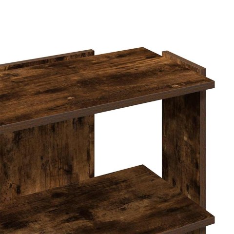 3-poziomowy regał na książki, przydymiony dąb, 60x30x60 cm  Lumarko!