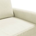 Sofa 2-osobowa, kremowy, 120 cm, tapicerowana aksamitem  Lumarko!