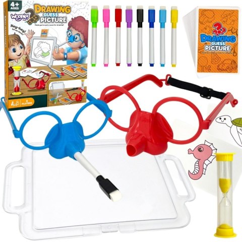 WOOPIE Gra "Narysuj i Zgadnij Obrazek" Malowanie Nosem Lumarko!