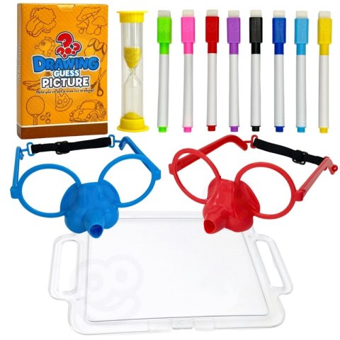 WOOPIE Gra "Narysuj i Zgadnij Obrazek" Malowanie Nosem Lumarko!