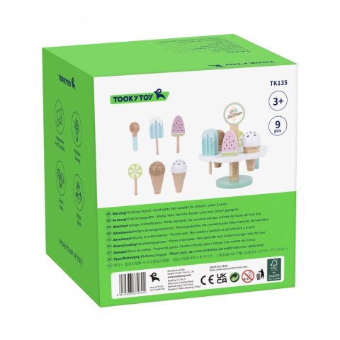 Drewniane Lody Magnetyczne na Stojaku Lumarko!